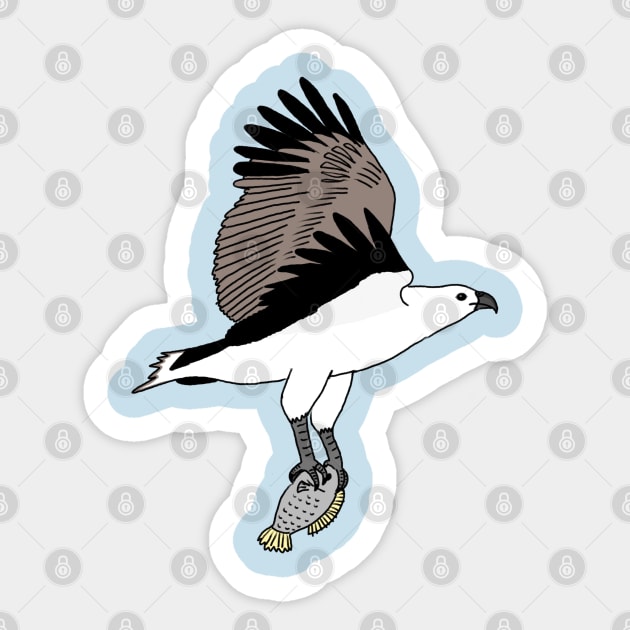 White Bellied Sea Eagle Sticker by wanungara